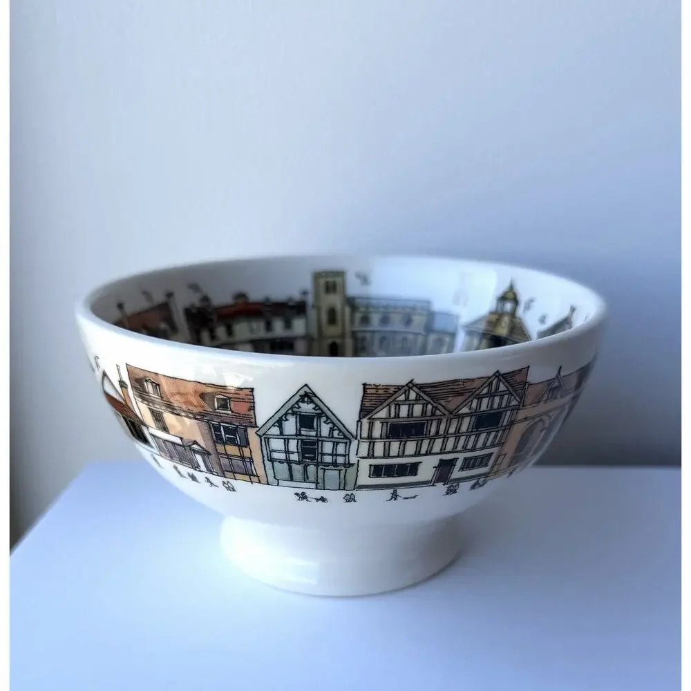 Emma Bridgewater England Market Town French Footed Bowl 5 3/8”